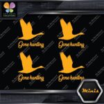 Gone Hunting Goose Flying Canadian Pack of 4 MINI SIZE Decals Stickers Vinyl - Image 6