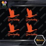 Gone Hunting Goose Flying Canadian Pack of 4 MINI SIZE Decals Stickers Vinyl - Image 7