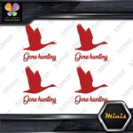 Gone Hunting Goose Flying Canadian Pack of 4 MINI SIZE Decals Stickers Vinyl - Image 8