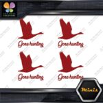 Gone Hunting Goose Flying Canadian Pack of 4 MINI SIZE Decals Stickers Vinyl - Image 9