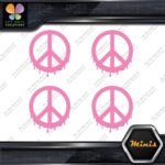 Peace Sign Circle Liquid Fluid Melting JDM 4 MINI SIZE Decals Stickers Vinyl - Image 21