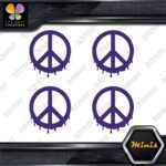 Peace Sign Circle Liquid Fluid Melting JDM 4 MINI SIZE Decals Stickers Vinyl - Image 22