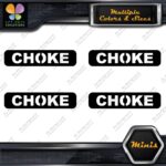 Choke Machinerie Horizontal No Bckgr Pack of 4 MINI SIZE Decals Stickers Vinyl - Image 3