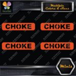 Choke Machinerie Horizontal No Bckgr Pack of 4 MINI SIZE Decals Stickers Vinyl - Image 8