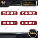 Choke Machinerie Horizontal No Bckgr Pack of 4 MINI SIZE Decals Stickers Vinyl - Image 9