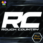 Compatible Rough Country Square Logo Ram Trucks Lift Kits Vinyl Decals Stickers