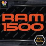 Compatible 1500 Square 2 lines Emblem Logo Trucks Side Decals Stickers Vinyl