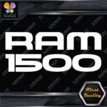 Compatible 1500 Square 2 lines Emblem Logo Trucks Side Decals Stickers Vinyl - Image 4