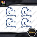 Gone Hunting Duck Head Sports Animals Pack of 4 MINI SIZE Decals Stickers Vinyl - Image 11