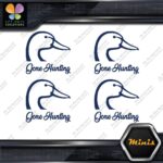 Gone Hunting Duck Head Sports Animals Pack of 4 MINI SIZE Decals Stickers Vinyl - Image 12