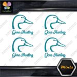 Gone Hunting Duck Head Sports Animals Pack of 4 MINI SIZE Decals Stickers Vinyl - Image 13
