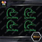 Gone Hunting Duck Head Sports Animals Pack of 4 MINI SIZE Decals Stickers Vinyl - Image 14