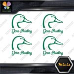 Gone Hunting Duck Head Sports Animals Pack of 4 MINI SIZE Decals Stickers Vinyl - Image 15