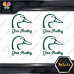 Gone Hunting Duck Head Sports Animals Pack of 4 MINI SIZE Decals Stickers Vinyl - Image 16