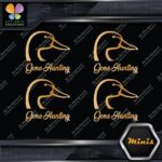 Gone Hunting Duck Head Sports Animals Pack of 4 MINI SIZE Decals Stickers Vinyl - Image 17
