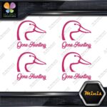 Gone Hunting Duck Head Sports Animals Pack of 4 MINI SIZE Decals Stickers Vinyl - Image 20