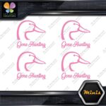 Gone Hunting Duck Head Sports Animals Pack of 4 MINI SIZE Decals Stickers Vinyl - Image 21