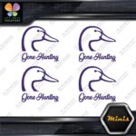 Gone Hunting Duck Head Sports Animals Pack of 4 MINI SIZE Decals Stickers Vinyl - Image 22