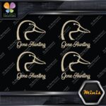 Gone Hunting Duck Head Sports Animals Pack of 4 MINI SIZE Decals Stickers Vinyl - Image 23