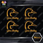 Gone Hunting Duck Head Sports Animals Pack of 4 MINI SIZE Decals Stickers Vinyl - Image 6