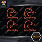Gone Hunting Duck Head Sports Animals Pack of 4 MINI SIZE Decals Stickers Vinyl - Image 7