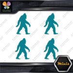 Bigfoot Sasquatch Yeti Walking Beard Pack of 4 MINI SIZE Decals Stickers Vinyl - Image 13