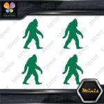 Bigfoot Sasquatch Yeti Walking Beard Pack of 4 MINI SIZE Decals Stickers Vinyl - Image 15