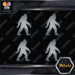 Bigfoot Sasquatch Yeti Walking Beard Pack of 4 MINI SIZE Decals Stickers Vinyl - Image 18