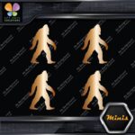 Bigfoot Sasquatch Yeti Walking Beard Pack of 4 MINI SIZE Decals Stickers Vinyl - Image 19