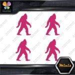 Bigfoot Sasquatch Yeti Walking Beard Pack of 4 MINI SIZE Decals Stickers Vinyl - Image 20