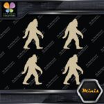 Bigfoot Sasquatch Yeti Walking Beard Pack of 4 MINI SIZE Decals Stickers Vinyl - Image 23