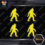 Bigfoot Sasquatch Yeti Walking Beard Pack of 4 MINI SIZE Decals Stickers Vinyl - Image 5