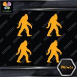 Bigfoot Sasquatch Yeti Walking Beard Pack of 4 MINI SIZE Decals Stickers Vinyl - Image 6