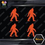 Bigfoot Sasquatch Yeti Walking Beard Pack of 4 MINI SIZE Decals Stickers Vinyl - Image 7