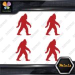 Bigfoot Sasquatch Yeti Walking Beard Pack of 4 MINI SIZE Decals Stickers Vinyl - Image 8