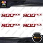 Compatible 900 Ace Ski-Doo Snowmobile Pack of 4 MINI SIZE Decals Stickers Vinyl - Image 9