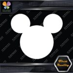Compatible Mickey Mouse Head Face Simple Silhouette Decals Stickers Vinyl