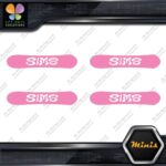 Compatible Sims Wavy Snowboards Hollow Pack of 4 MINI SIZE Decals Stickers Vinyl - Image 21