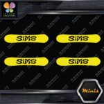 Compatible Sims Wavy Snowboards Hollow Pack of 4 MINI SIZE Decals Stickers Vinyl - Image 5