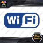 Compatible Wifi Wi-Fi Wi Fi Hotspot Store Sign Rectangle Decals Stickers Vinyl - Image 11