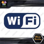 Compatible Wifi Wi-Fi Wi Fi Hotspot Store Sign Rectangle Decals Stickers Vinyl - Image 12