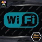 Compatible Wifi Wi-Fi Wi Fi Hotspot Store Sign Rectangle Decals Stickers Vinyl - Image 13