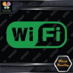 Compatible Wifi Wi-Fi Wi Fi Hotspot Store Sign Rectangle Decals Stickers Vinyl - Image 14