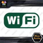Compatible Wifi Wi-Fi Wi Fi Hotspot Store Sign Rectangle Decals Stickers Vinyl - Image 16