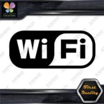 Compatible Wifi Wi-Fi Wi Fi Hotspot Store Sign Rectangle Decals Stickers Vinyl