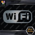 Compatible Wifi Wi-Fi Wi Fi Hotspot Store Sign Rectangle Decals Stickers Vinyl - Image 18