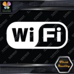 Compatible Wifi Wi-Fi Wi Fi Hotspot Store Sign Rectangle Decals Stickers Vinyl - Image 3