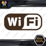 Compatible Wifi Wi-Fi Wi Fi Hotspot Store Sign Rectangle Decals Stickers Vinyl - Image 24