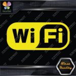 Compatible Wifi Wi-Fi Wi Fi Hotspot Store Sign Rectangle Decals Stickers Vinyl - Image 5