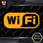 Compatible Wifi Wi-Fi Wi Fi Hotspot Store Sign Rectangle Decals Stickers Vinyl - Image 6
